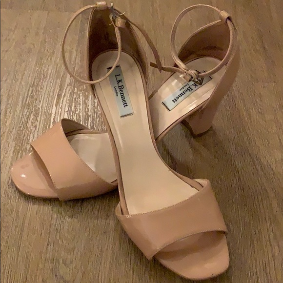 LK Bennett Nude Block Heel size 8.5 - Picture 2 of 5